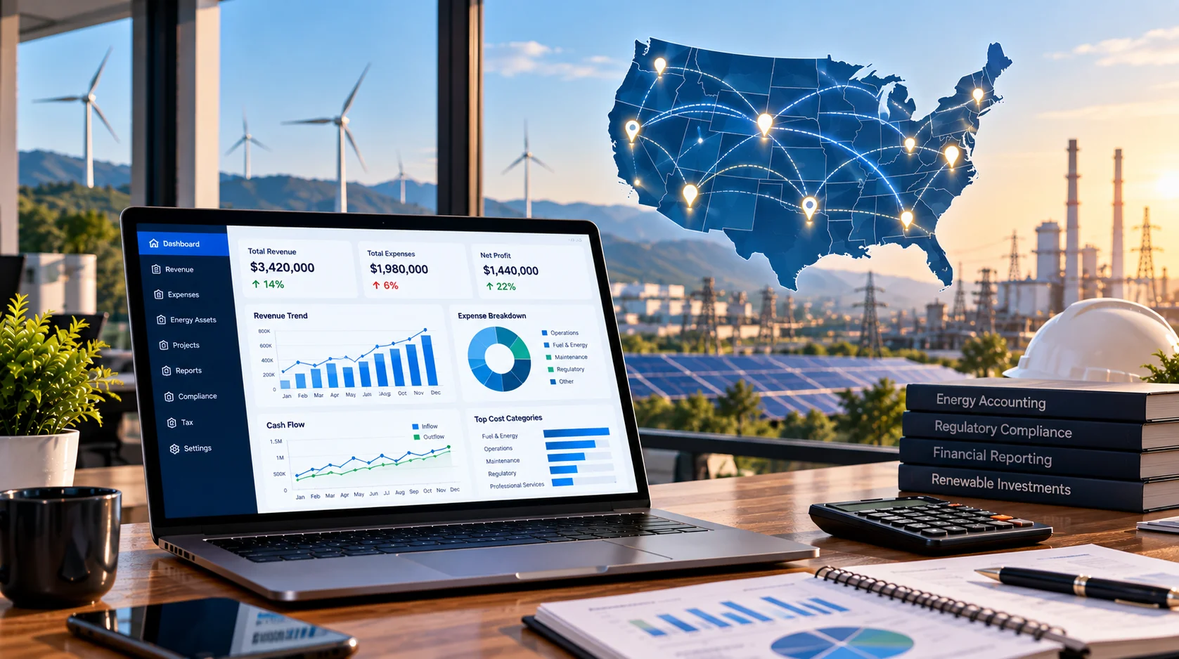 Energy accounting services across the United States