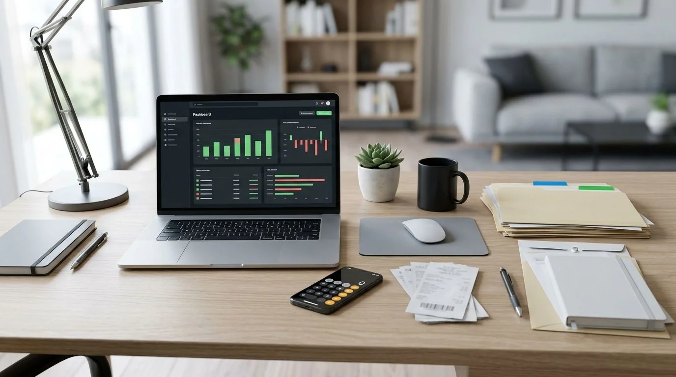 Small business tax preparation dashboard